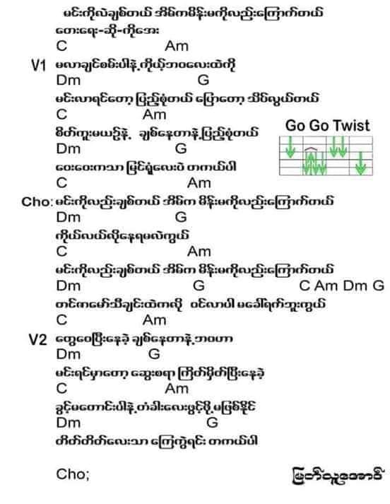 မင်းကိုလည်းချစ်တယ် အိမ်ကမိန်းမကိုလည်း​ကြောက်တယ်