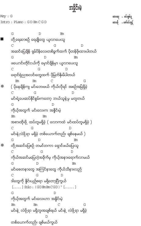 အနှိုင်းမဲ့